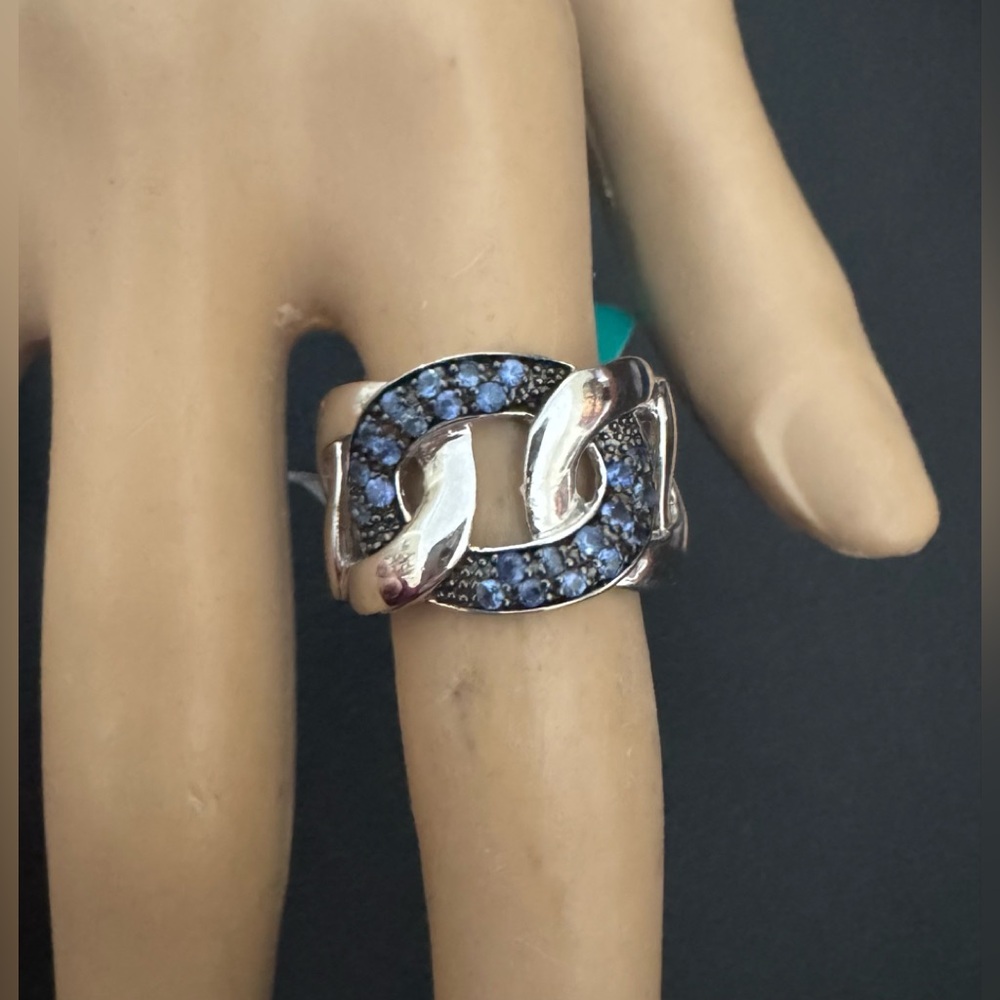 NIB EFFY Sapphire & Sterling Silver Ring - Picture 3 of 10